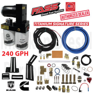 FASS Fuel Systems Titanium Signature Series Diesel Fuel System 250F 240GPH@45PSI Dodge Cummins 5.9L 1994-1998 (TSD10250F240G) - Image 2