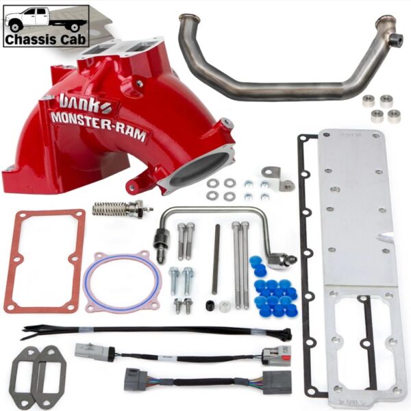 Banks Monster-Ram Intake and Grid Heater Upgrade 2007.5-2012 Dodge Ram Cummins Cab & Chassis 3500-5500 6.7L 42806-R 42806-N